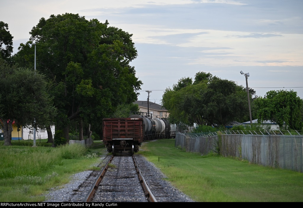 Past the sewage plant and through the park